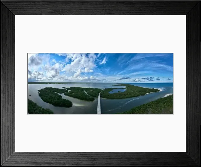 Framed Print : Aerial shot of Boca Paila, Tulum, Mexico Framed Print : Aerial shot of Boca Paila, Tulum, Mexico