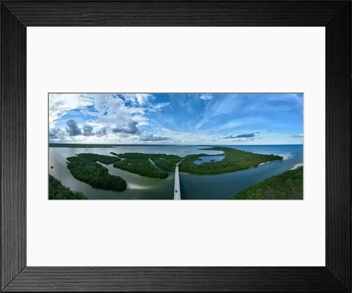 Framed Print : Aerial shot of Boca Paila, Tulum, Mexico Framed Print : Aerial shot of Boca Paila, Tulum, Mexico