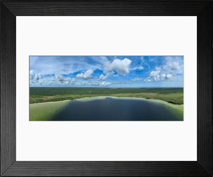 Framed Print : Laguna Kaan Luum aerial view Framed Print : Laguna Kaan Luum aerial view