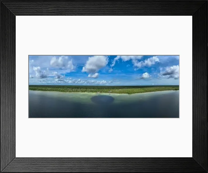 Framed Print : Laguna Kaan Luum aerial view Framed Print : Laguna Kaan Luum aerial view