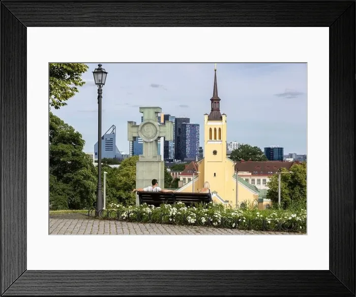 Framed Print : A view over Tallinn downtown Framed Print : A view over Tallinn downtown
