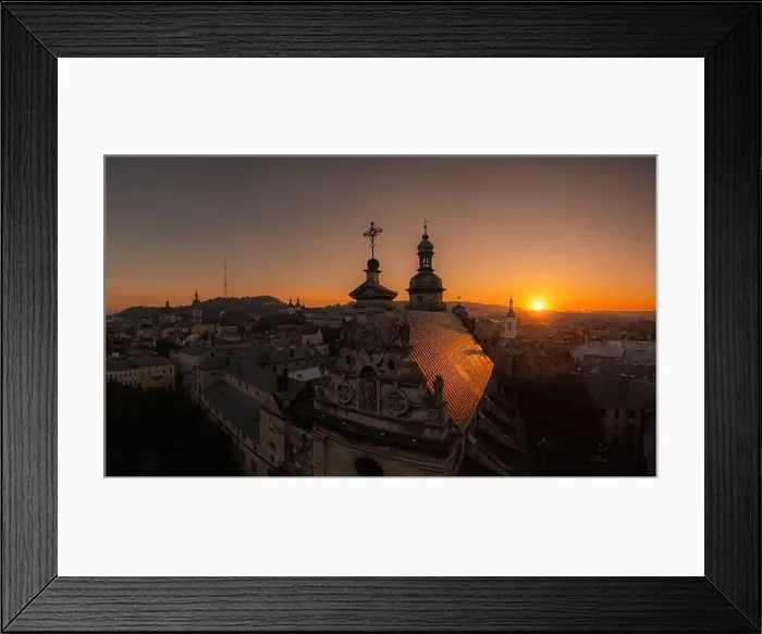 Framed Print : Lviv, Ukraine - September 12, 2020:Panoramic aerial view on Lviv from drone Framed Print : Lviv, Ukraine - September 12, 2020:Panoramic aerial view on Lviv from drone
