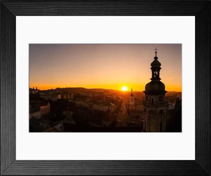 Framed Print : Lviv, Ukraine - September 12, 2020:Panoramic aerial view on Lviv from drone Framed Print : Lviv, Ukraine - September 12, 2020:Panoramic aerial view on Lviv from drone