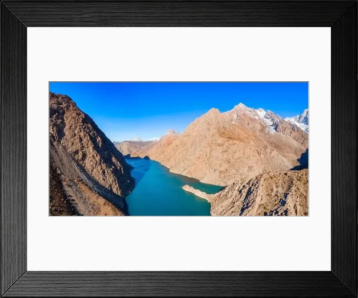 Framed Print : Hazorchashma Lake is the last of the Seven Lakes in Fann mountains Framed Print : Hazorchashma Lake is the last of the Seven Lakes in Fann mountains