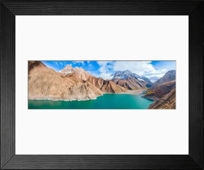 Framed Print : Marguzor Lake is the largest of the of the Seven Lakes in Fann mountains Framed Print : Marguzor Lake is the largest of the of the Seven Lakes in Fann mountains