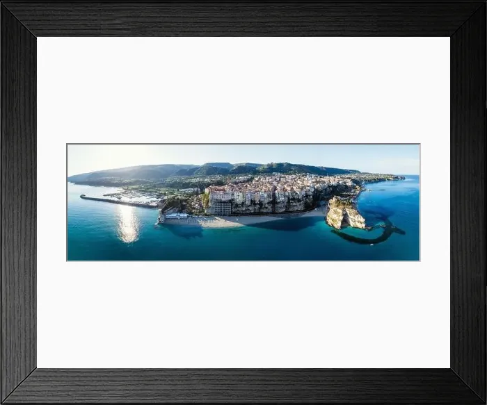 Framed Print : Panorama of Tropea from a drone, Tyrrhenian Sea, Calabria, Italy, Europe Framed Print : Panorama of Tropea from a drone, Tyrrhenian Sea, Calabria, Italy, Europe