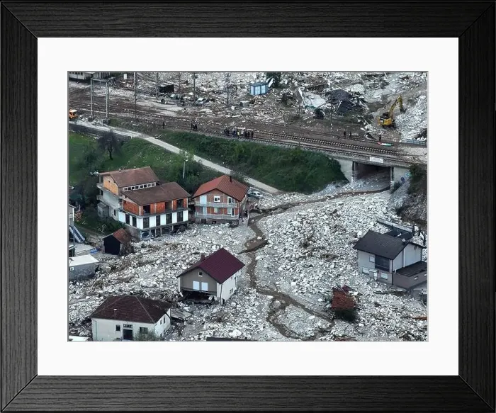 Framed Print : Jablanica, Donja Jablanica, Bosnia And Herzegovina - October 4th Framed Print : Jablanica, Donja Jablanica, Bosnia And Herzegovina - October 4th