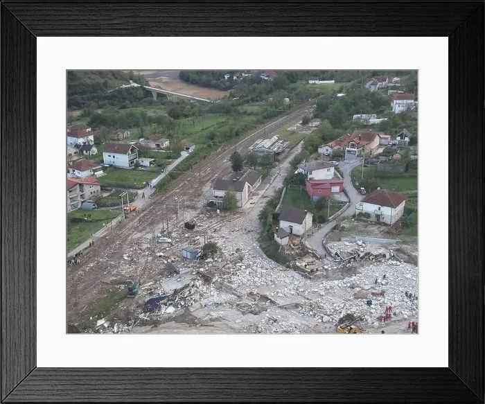 Framed Print : Jablanica, Donja Jablanica, Bosnia And Herzegovina - October 4th Framed Print : Jablanica, Donja Jablanica, Bosnia And Herzegovina - October 4th
