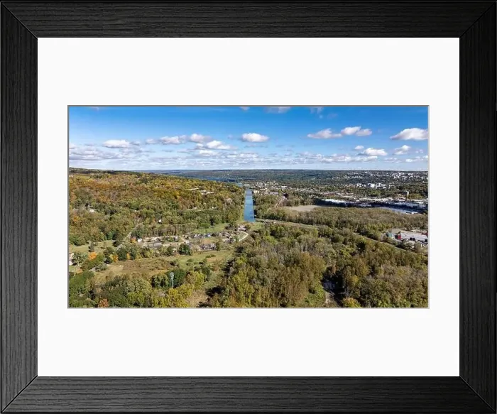 Framed Print : Late afternoon aerial autumn image of the area surrounding the City of Ithaca, NY, USA 10-12-2024 Framed Print : Late afternoon aerial autumn image of the area surrounding the City of Ithaca, NY, USA 10-12-2024