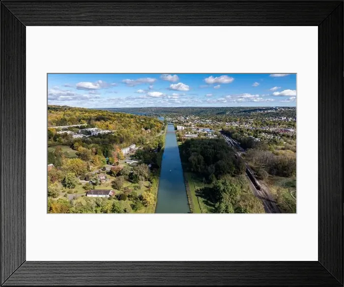Framed Print : Late afternoon aerial autumn image of the area surrounding the City of Ithaca, NY, USA 10-12-2024 Framed Print : Late afternoon aerial autumn image of the area surrounding the City of Ithaca, NY, USA 10-12-2024