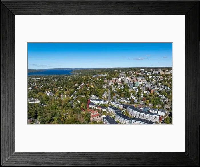 Framed Print : Late afternoon aerial autumn image of the area surrounding the City of Ithaca, NY, USA 10-12-2024 Framed Print : Late afternoon aerial autumn image of the area surrounding the City of Ithaca, NY, USA 10-12-2024