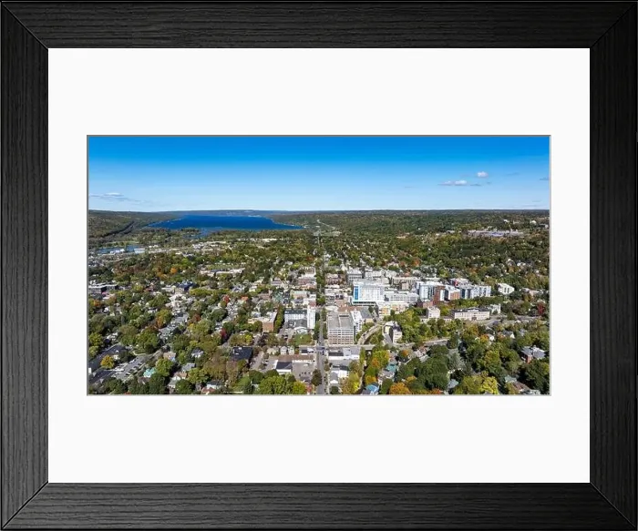 Framed Print : Late afternoon aerial autumn image of the area surrounding the City of Ithaca, NY, USA 10-12-2024 Framed Print : Late afternoon aerial autumn image of the area surrounding the City of Ithaca, NY, USA 10-12-2024