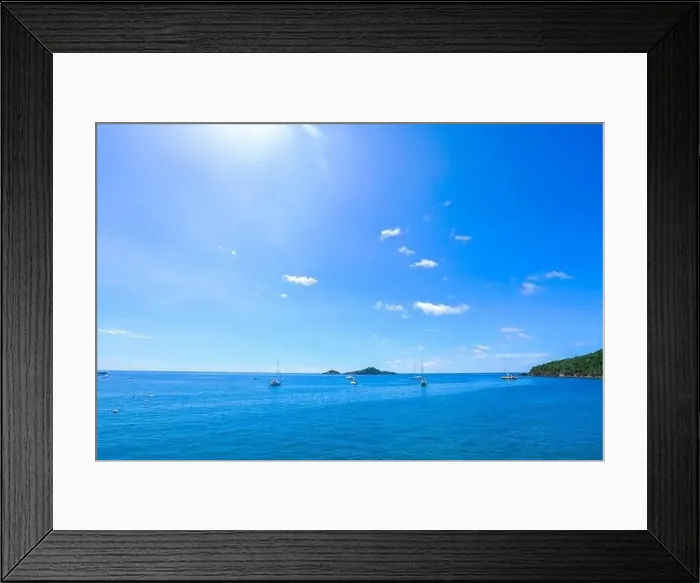 Framed Print : Aerial View to the Azure Bay of the Paradise Guadeloupe, Caribbean Islands Framed Print : Aerial View to the Azure Bay of the Paradise Guadeloupe, Caribbean Islands