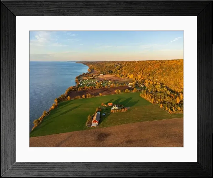 Framed Print : Typical swedish countryside landscape in autumn colors Framed Print : Typical swedish countryside landscape in autumn colors