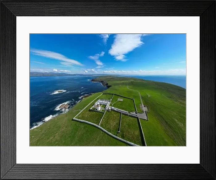 Framed Print : Saint johns Point Lighthouse in Killybegs, Ireland, warning ships to be careful of the rocks from a UAV Drone Framed Print : Saint johns Point Lighthouse in Killybegs, Ireland, warning ships to be careful of the rocks from a UAV Drone