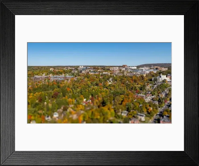 Framed Print : Afternoon aerial autumn image of the area surrounding the City of Ithaca, NY, USA 10-19-2024 Framed Print : Afternoon aerial autumn image of the area surrounding the City of Ithaca, NY, USA 10-19-2024