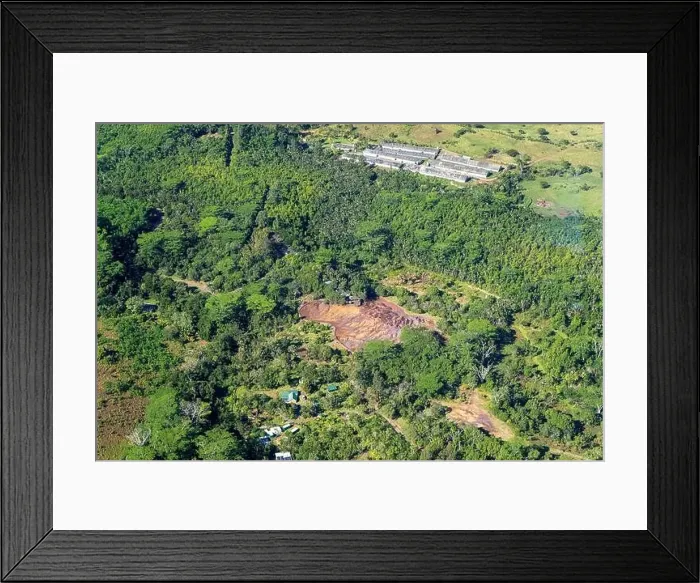 Framed Print : A stunning aerial view of the Seven Colored Earths of Chamarel Framed Print : A stunning aerial view of the Seven Colored Earths of Chamarel