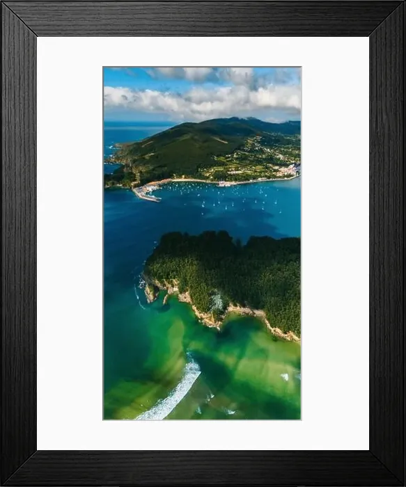 Framed Print : Stunning drone-captured image showcasing the vibrant green landscapes Framed Print : Stunning drone-captured image showcasing the vibrant green landscapes