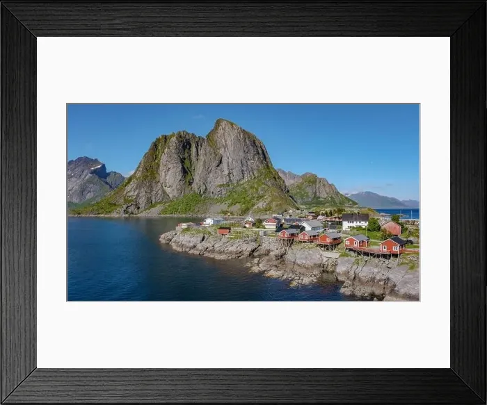 Framed Print : Hamnoy fishing village on Lofoten Islands Framed Print : Hamnoy fishing village on Lofoten Islands