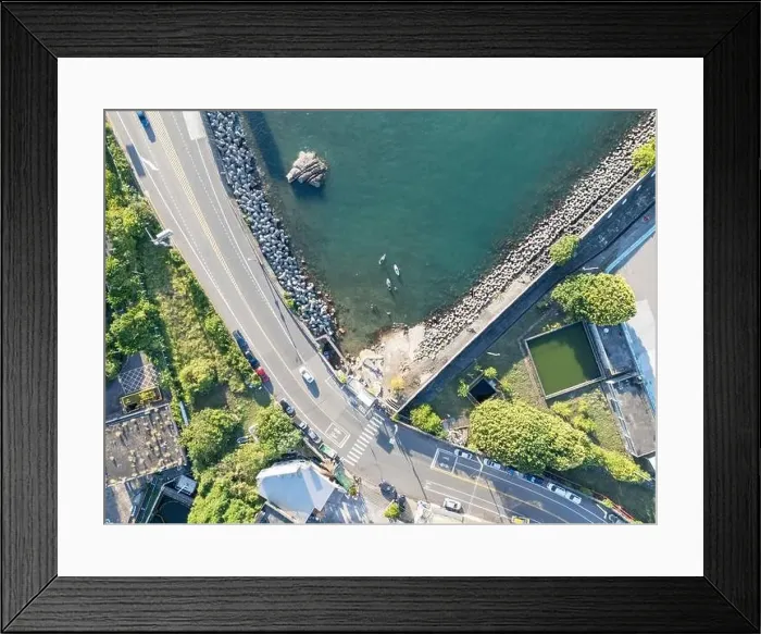 Framed Print : Young people enjoying marine sports such as SUP in Keelung City, Taiwan. September 2024 Framed Print : Young people enjoying marine sports such as SUP in Keelung City, Taiwan. September 2024