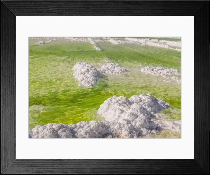 Framed Print : Qarhan or Chaerhan lake in Qinghai, drone aerial picture. Emerald lake background, copy space for text, panorama Framed Print : Qarhan or Chaerhan lake in Qinghai, drone aerial picture. Emerald lake background, copy space for text, panorama