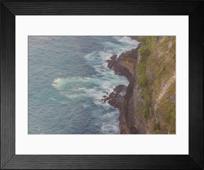 Framed Print : Ariel view of Kelingking Beach, Nusa Penida Bali Framed Print : Ariel view of Kelingking Beach, Nusa Penida Bali