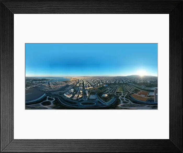 Framed Print : Stavros Niarchos Park and Faliro Marina, Athens, Greece Framed Print : Stavros Niarchos Park and Faliro Marina, Athens, Greece