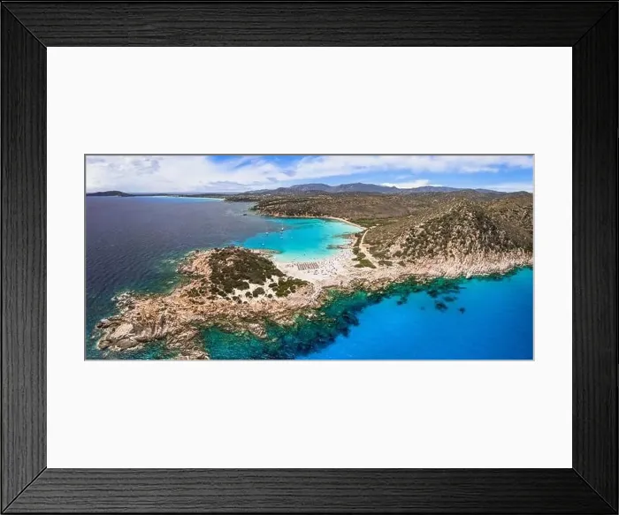 Framed Print : Sardegna (Sardinia) Italy. Best scenic beache in Villasimius Framed Print : Sardegna (Sardinia) Italy. Best scenic beache in Villasimius