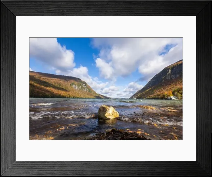 Framed Print : Lake Willoughby in autumn Framed Print : Lake Willoughby in autumn