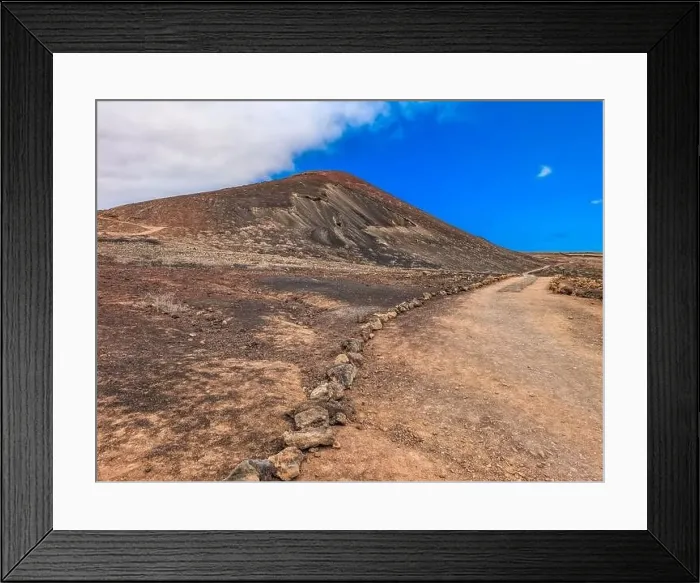 Framed Print : The Calderon Hondo volcano walk, Fuerteventura, Canary Islands Framed Print : The Calderon Hondo volcano walk, Fuerteventura, Canary Islands