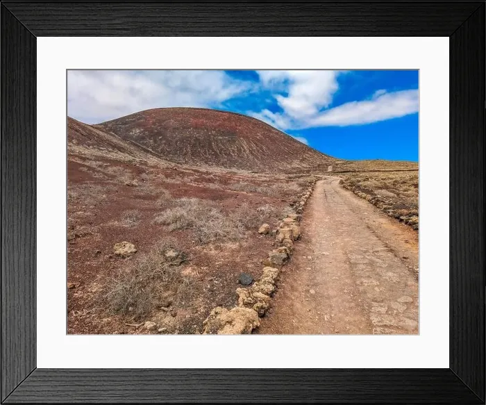 Framed Print : The Calderon Hondo volcano walk, Fuerteventura, Canary Islands Framed Print : The Calderon Hondo volcano walk, Fuerteventura, Canary Islands