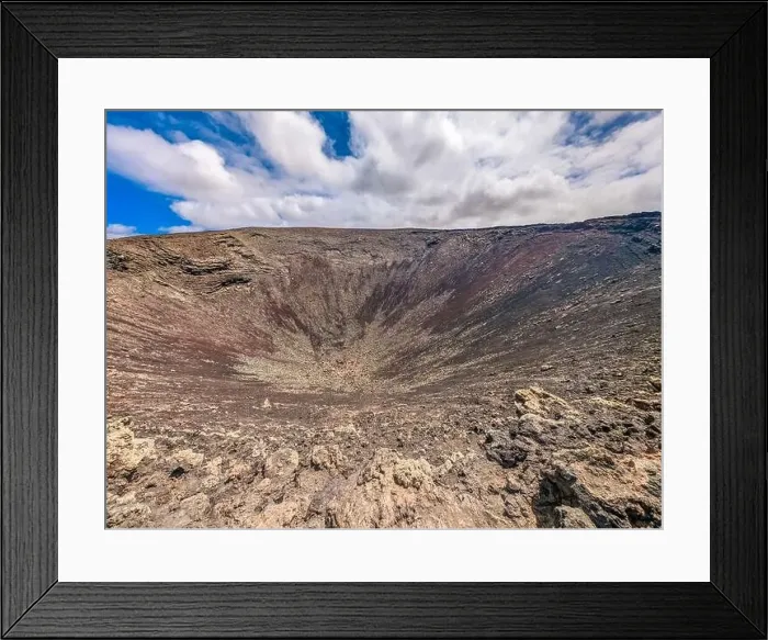 Framed Print : The Calderon Hondo volcano walk, Fuerteventura, Canary Islands Framed Print : The Calderon Hondo volcano walk, Fuerteventura, Canary Islands