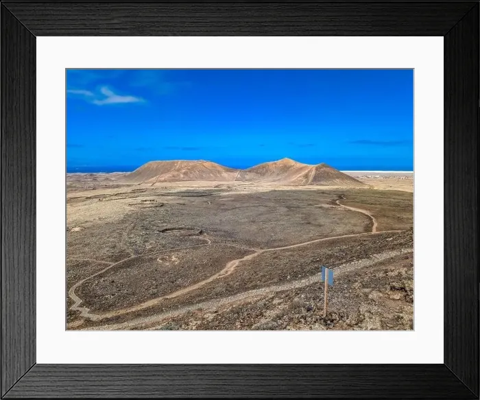 Framed Print : The Calderon Hondo volcano walk, Fuerteventura, Canary Islands Framed Print : The Calderon Hondo volcano walk, Fuerteventura, Canary Islands