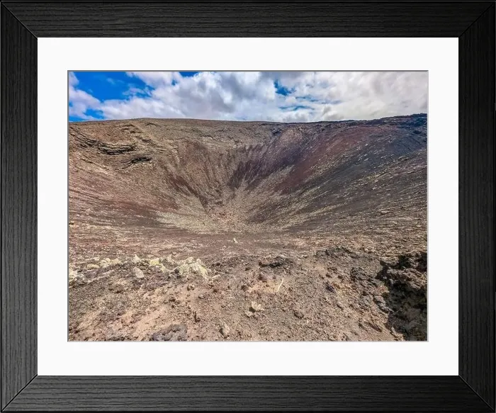 Framed Print : The Calderon Hondo volcano walk, Fuerteventura, Canary Islands Framed Print : The Calderon Hondo volcano walk, Fuerteventura, Canary Islands