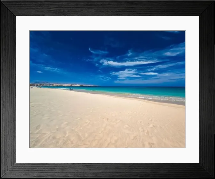 Framed Print : Aerial drone view of Costa Calma beach during the sunset, Fuerteventura, Canary Islands, Spain Framed Print : Aerial drone view of Costa Calma beach during the sunset, Fuerteventura, Canary Islands, Spain