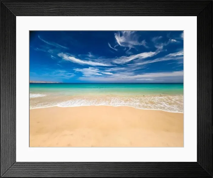Framed Print : Aerial drone view of Costa Calma beach during the sunset, Fuerteventura, Canary Islands, Spain Framed Print : Aerial drone view of Costa Calma beach during the sunset, Fuerteventura, Canary Islands, Spain