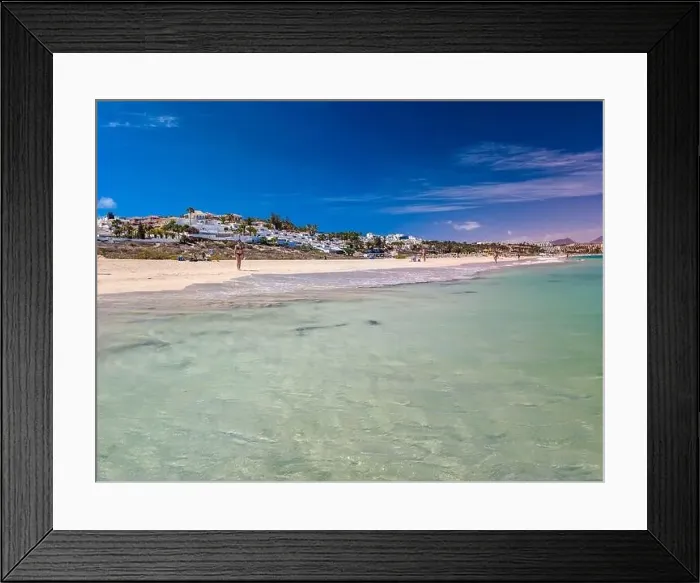 Framed Print : Aerial drone view of Costa Calma beach during the sunset, Fuerteventura, Canary Islands, Spain Framed Print : Aerial drone view of Costa Calma beach during the sunset, Fuerteventura, Canary Islands, Spain