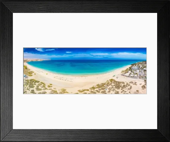 Framed Print : Aerial drone view of Costa Calma beach during the sunset, Fuerteventura, Canary Islands, Spain Framed Print : Aerial drone view of Costa Calma beach during the sunset, Fuerteventura, Canary Islands, Spain
