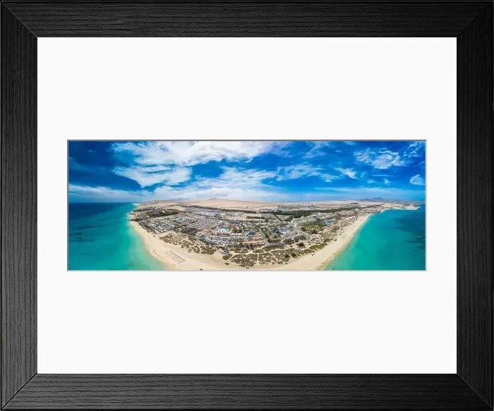 Framed Print : Aerial drone view of Costa Calma beach during the sunset, Fuerteventura, Canary Islands, Spain Framed Print : Aerial drone view of Costa Calma beach during the sunset, Fuerteventura, Canary Islands, Spain