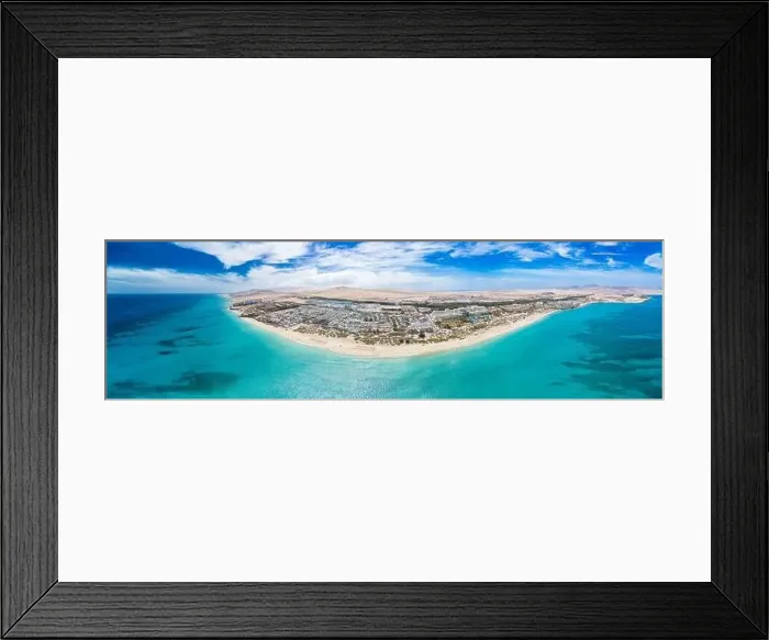 Framed Print : Aerial drone view of Costa Calma beach during the sunset, Fuerteventura, Canary Islands, Spain Framed Print : Aerial drone view of Costa Calma beach during the sunset, Fuerteventura, Canary Islands, Spain