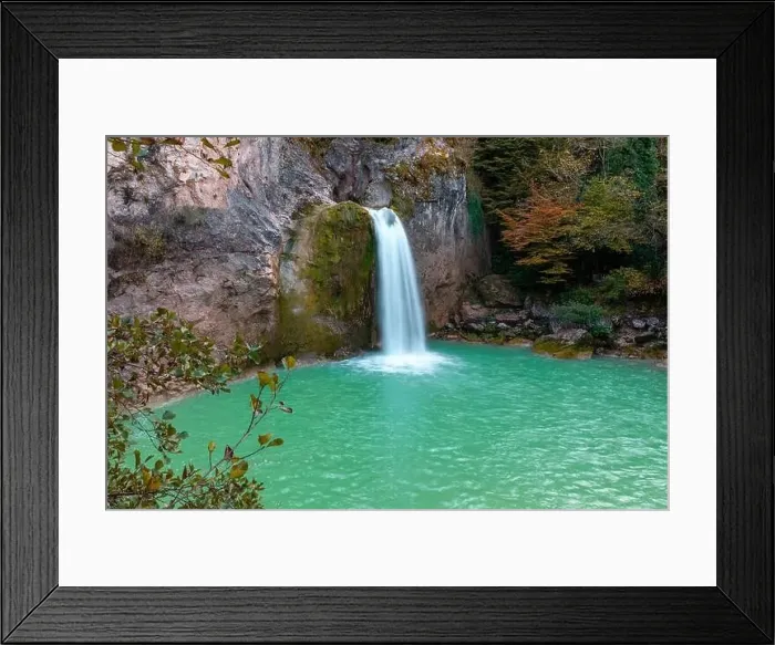 Framed Print : Aerial view of of Ilıca Waterfall in Küre Mountains National Park, Turkey Framed Print : Aerial view of of Ilıca Waterfall in Küre Mountains National Park, Turkey