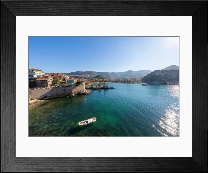 Framed Print : Beautiful cityscape on the mountains over Black-sea, Amasra. Amasra traditional Turkish architecture Framed Print : Beautiful cityscape on the mountains over Black-sea, Amasra. Amasra traditional Turkish architecture