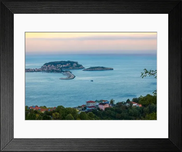 Framed Print : Beautiful cityscape on the mountains over Black-sea, Amasra. Amasra traditional Turkish architecture Framed Print : Beautiful cityscape on the mountains over Black-sea, Amasra. Amasra traditional Turkish architecture