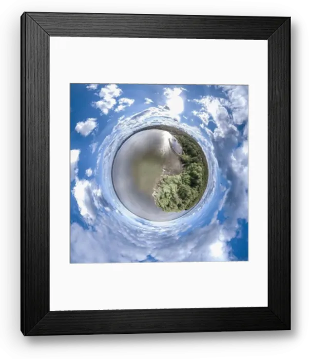 Framed Print : Big lake system in bright sun light Framed Print : Big lake system in bright sun light