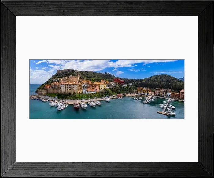 Framed Print : taly, Tuscany summer destination- beautiful coastal town Porto Ercole, Grosseto province. Panoramic aerial drone view Framed Print : taly, Tuscany summer destination- beautiful coastal town Porto Ercole, Grosseto province. Panoramic aerial drone view