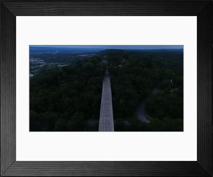 Framed Print : Heavy traffic flows along I-95 as night falls Framed Print : Heavy traffic flows along I-95 as night falls