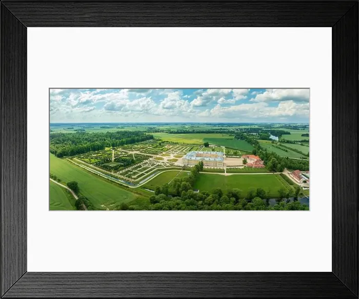 Framed Print : aerial view of the Rundale Palace in Latvia Framed Print : aerial view of the Rundale Palace in Latvia