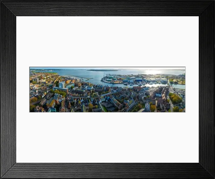 Framed Print : Aerial view of Poole, a coastal town in Dorset Framed Print : Aerial view of Poole, a coastal town in Dorset