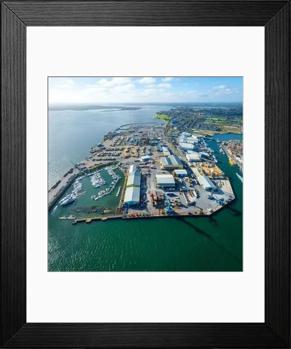 Framed Print : Aerial view of Poole, a coastal town in Dorset Framed Print : Aerial view of Poole, a coastal town in Dorset