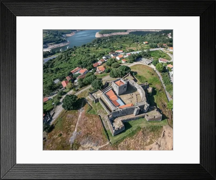 Framed Print : Drone aerial view on the Castle de Lindoso, medieval castle in the district of Viana do Castelo in Portugal Framed Print : Drone aerial view on the Castle de Lindoso, medieval castle in the district of Viana do Castelo in Portugal